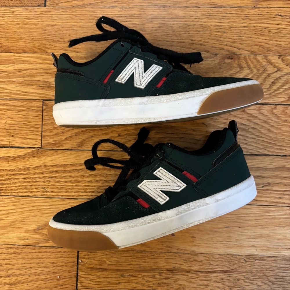 New Balance Kids' Jamie Foy Green and White Skateboarding Sneakers